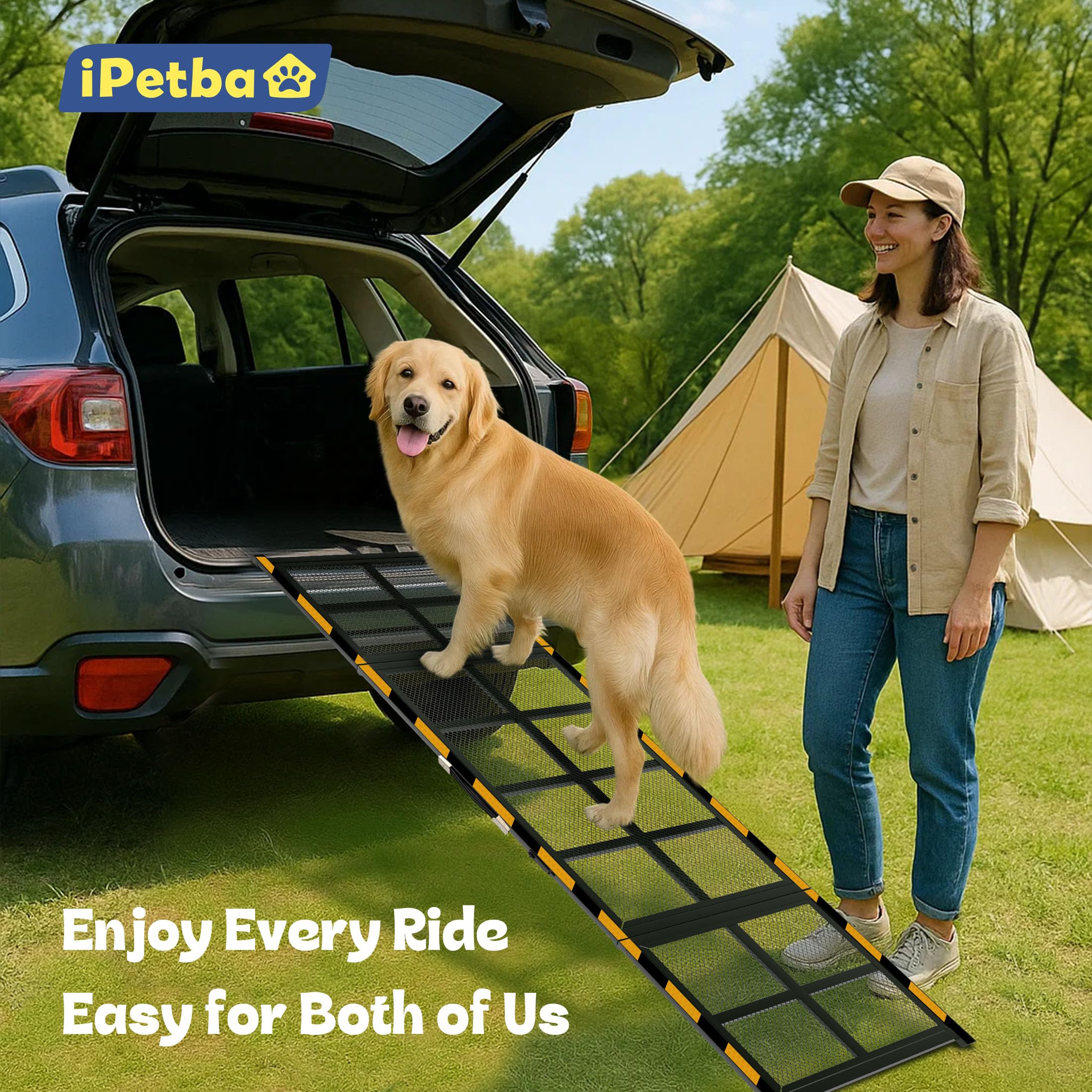 Rampe iPetba chien-suv-stable : stabilité fiable pour tous les terrains.