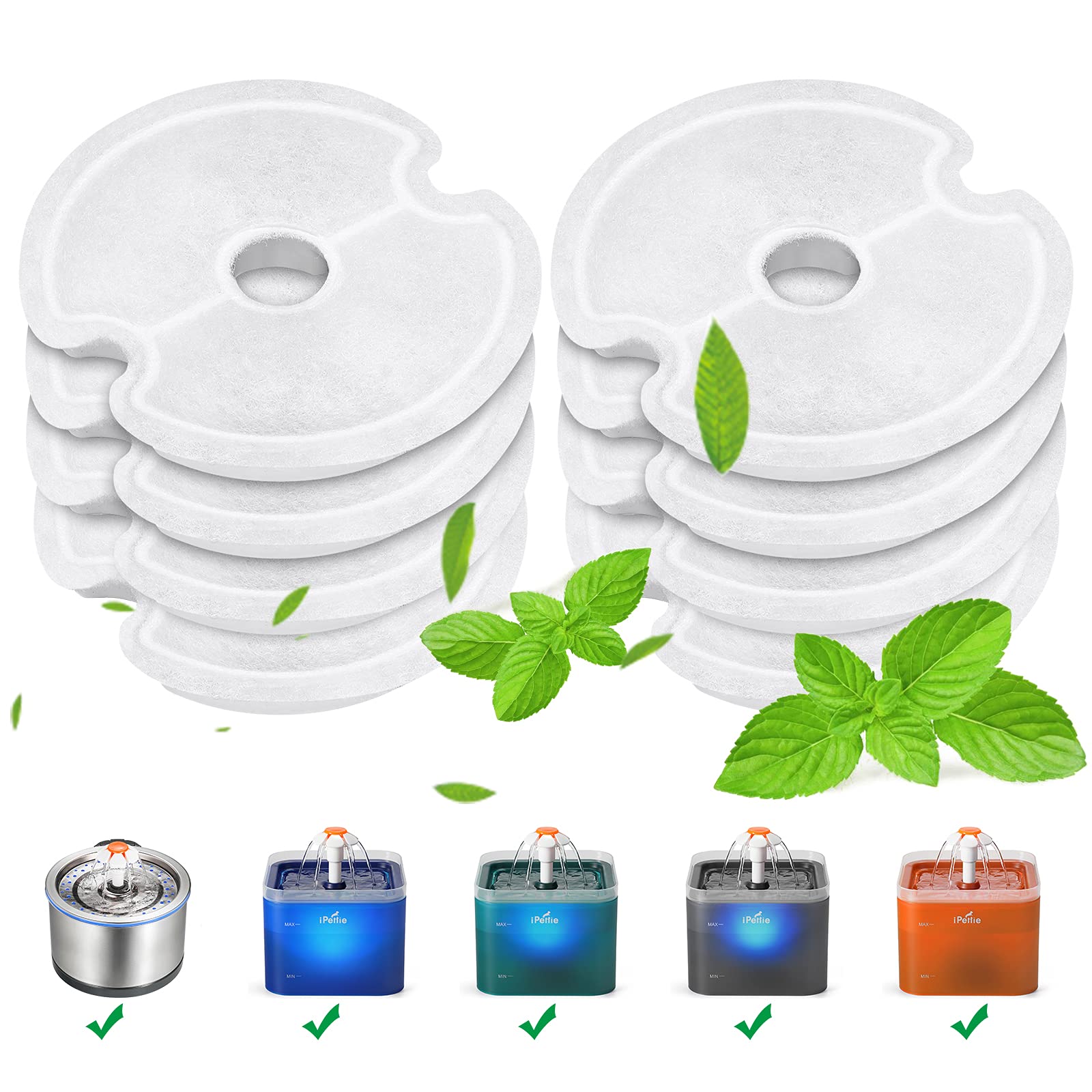 Filtre carbone ipettie pour fontaine Neverland – eau plus propre pour vos chats.