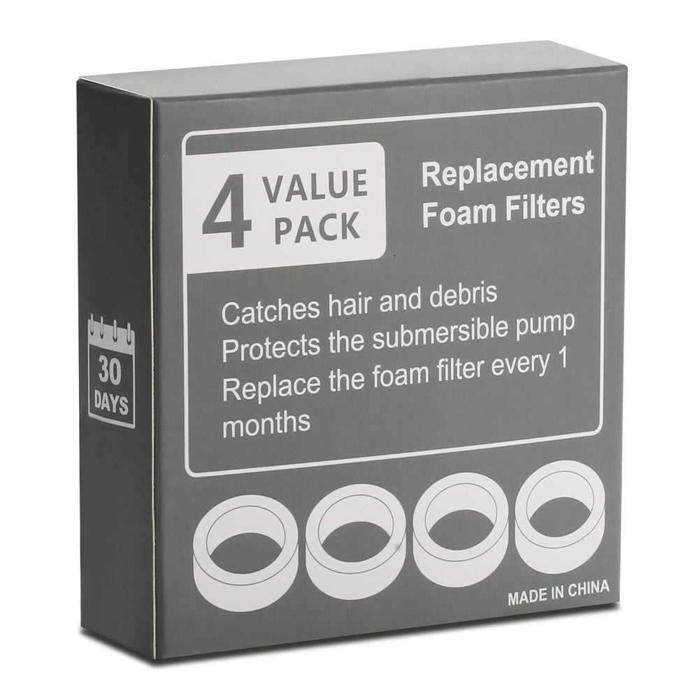 Pack de 4 eponges-filtre mousse IP-670-S4 remplacement facile tous les 1-2 mois