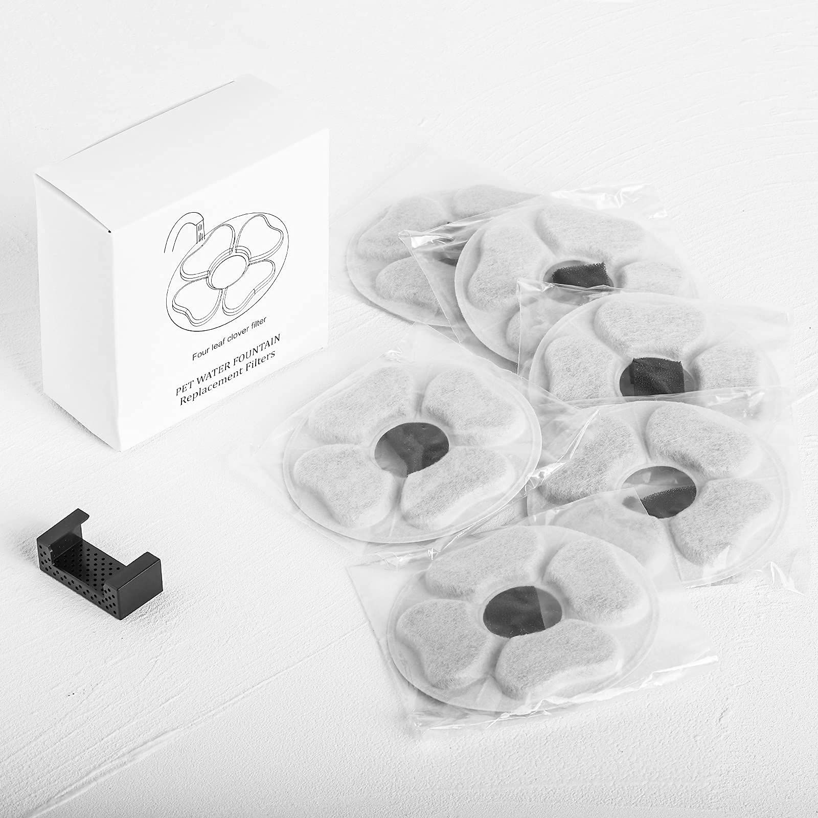 iPettie Kamino: kit complet de remplacement pour 6 filtres et éponges.