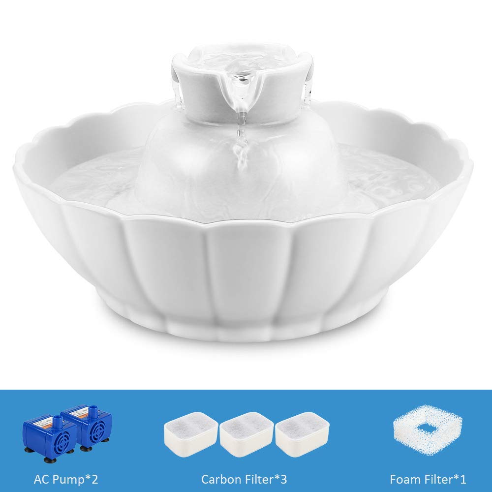 iPettie Tritone filtres de remplacement inclus, entretien simple.