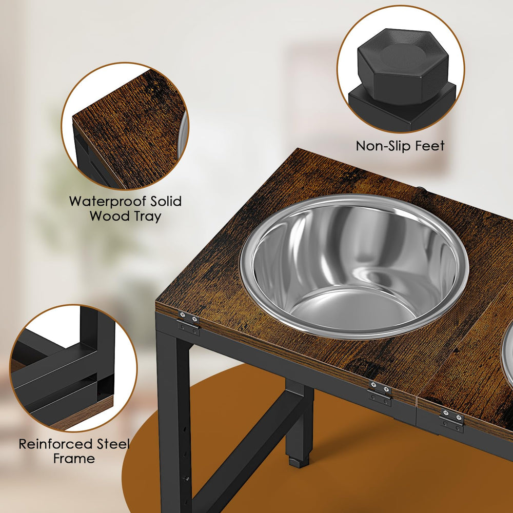 Ipixune hauteur reglable en 5 positions pour chien de grande taille