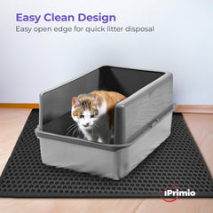 iPrimio tapis-litiere-chat structure alvéolaire capte litter sur les pattes