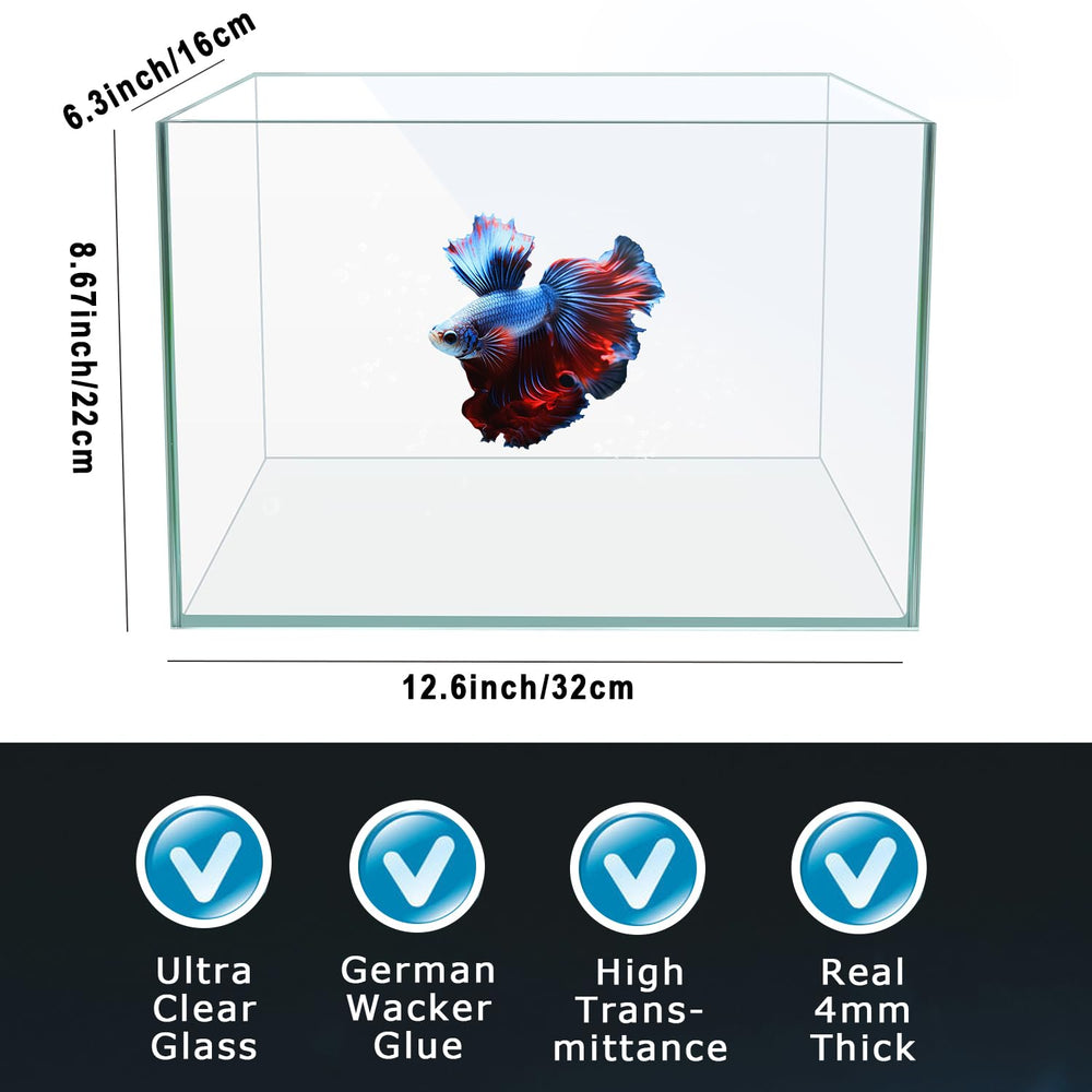 iPriro séparateur Betta plaque montrant deux zones distinctes dans le réservoir.