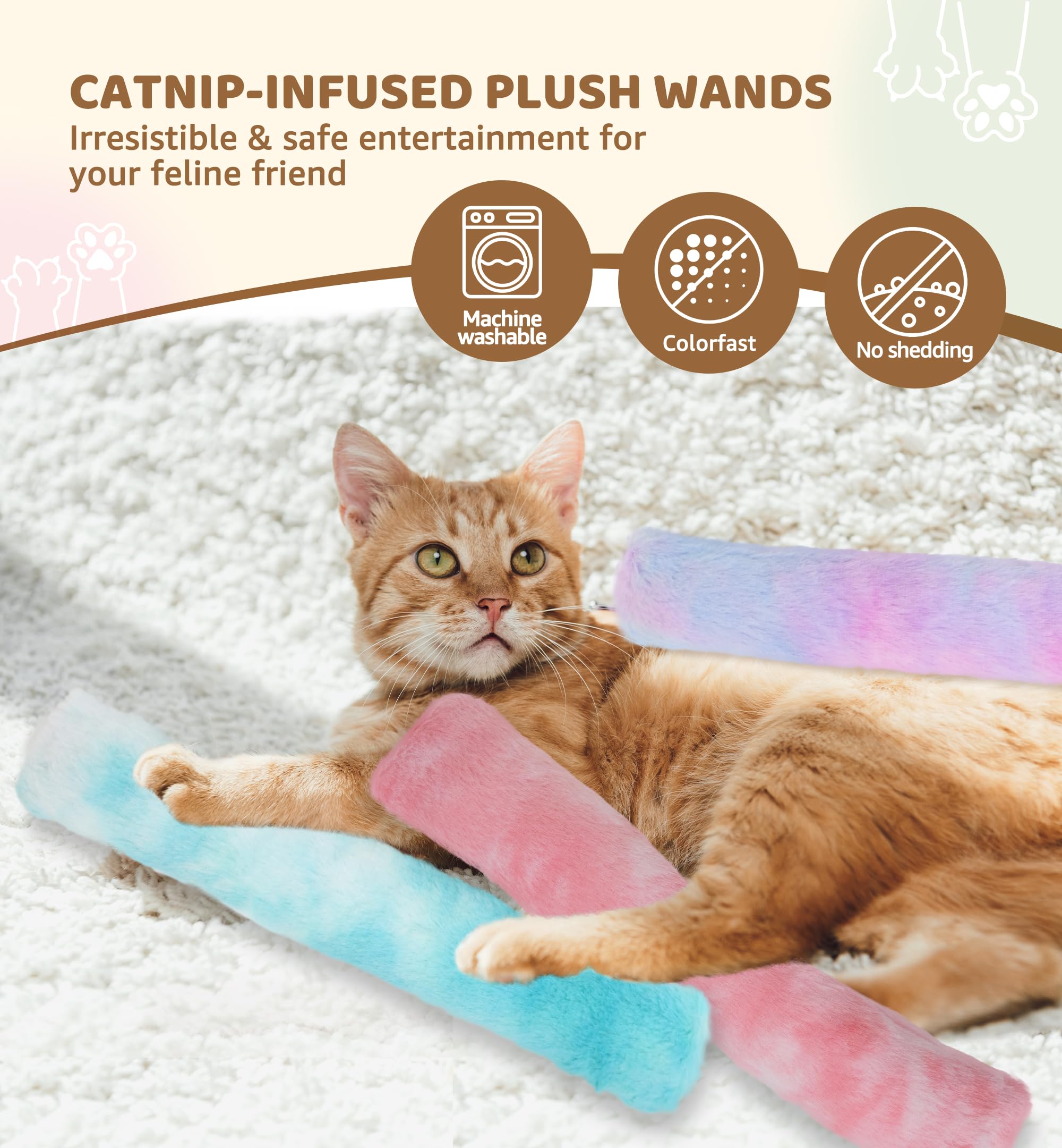 IPTPAS peluche douce: compagnon câlin et kick idéal pour chats et chatons.