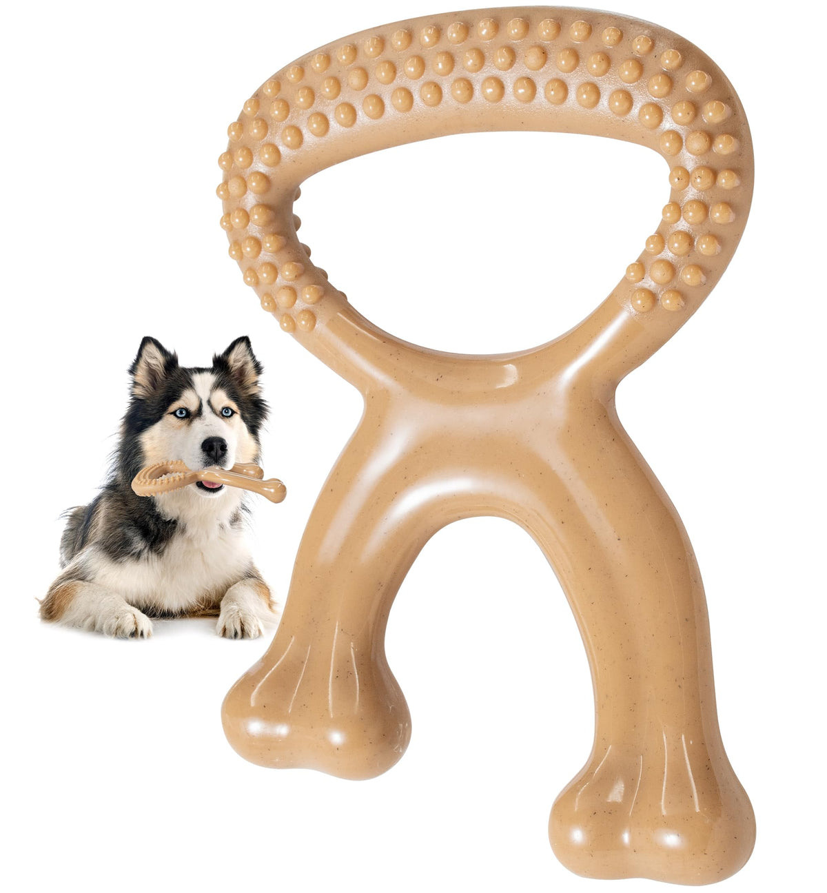 IPTPAS os-nylon-durable pour chien: jouet robuste pour mordiller longtemps et maintenir l'intérêt.
