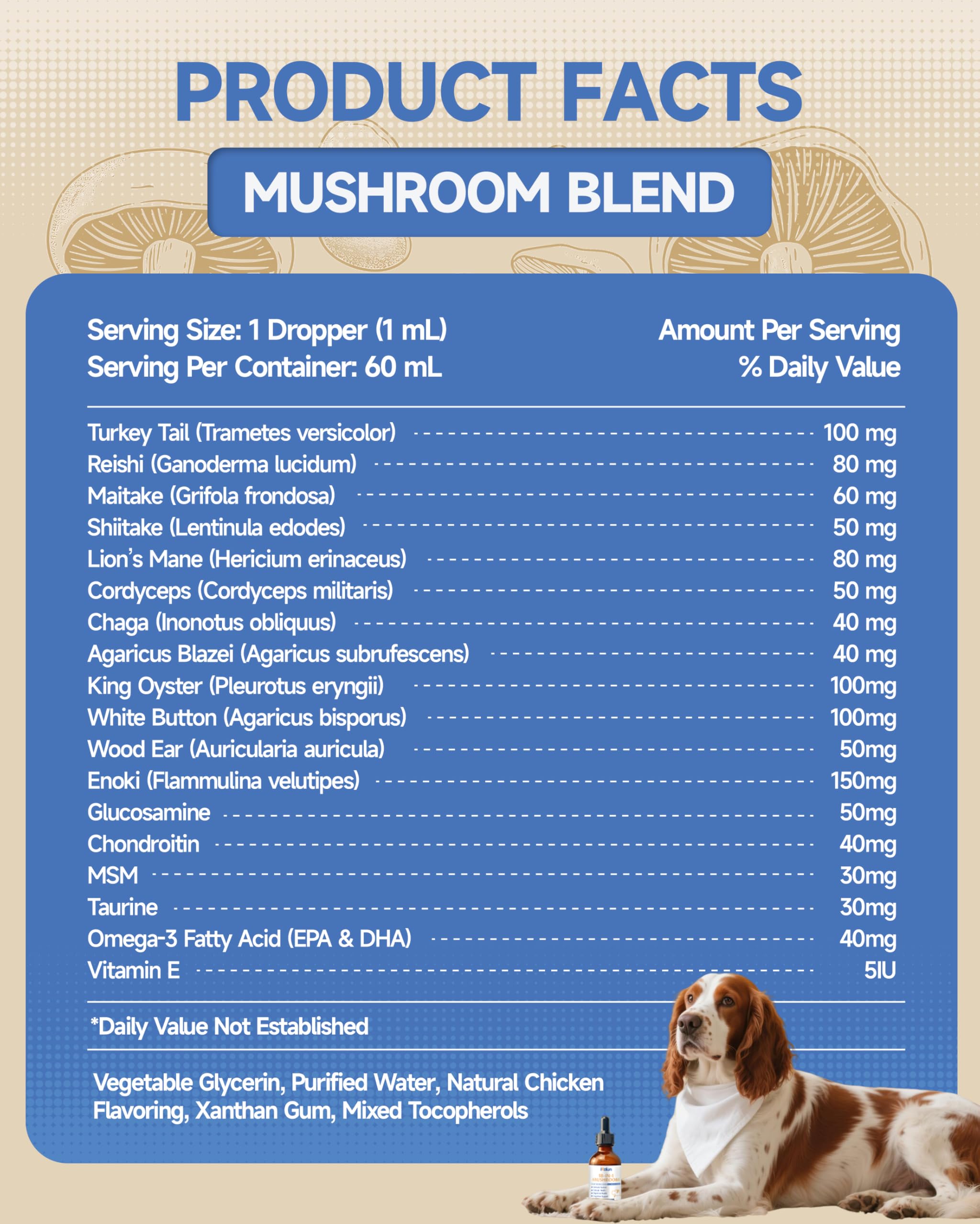 Servir directement sur la nourriture avec IRALUN pour chien.