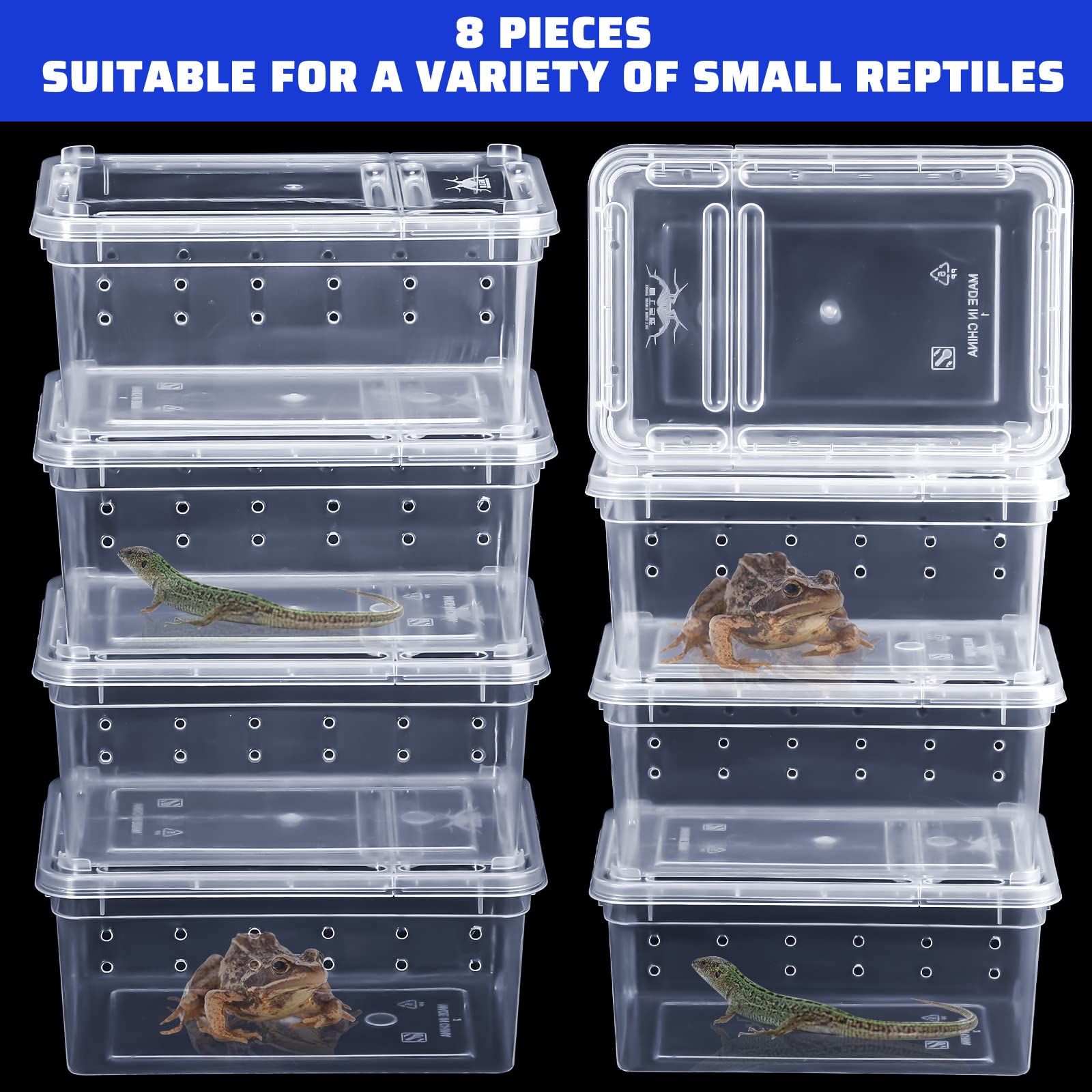 Irenare boîtes reptiles polyvalentes pour petits animaux.