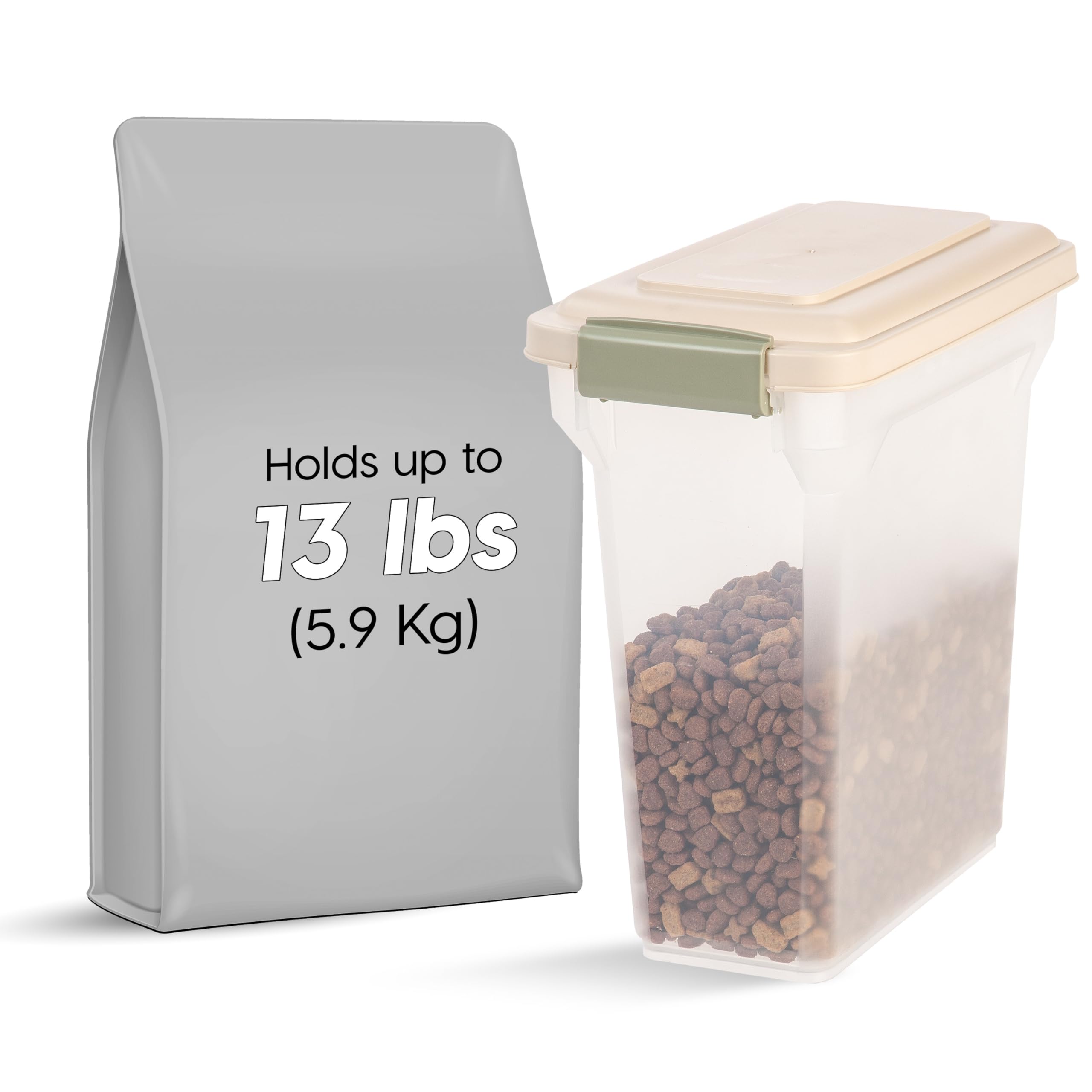 IRIS USA conteneur alimentaire d'une capacité jusqu'à 13 livres, rangement pratique.