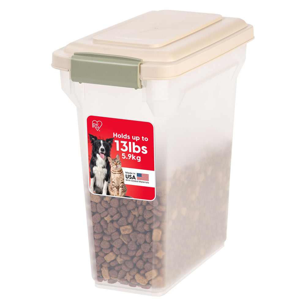 IRIS USA conteneur alimentaire pour chien avec fermeture hermétique, garde les croquettes fraîches.