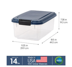 IRIS USA fermeture Snap-Lock étanche protège contre humidité et nuisibles