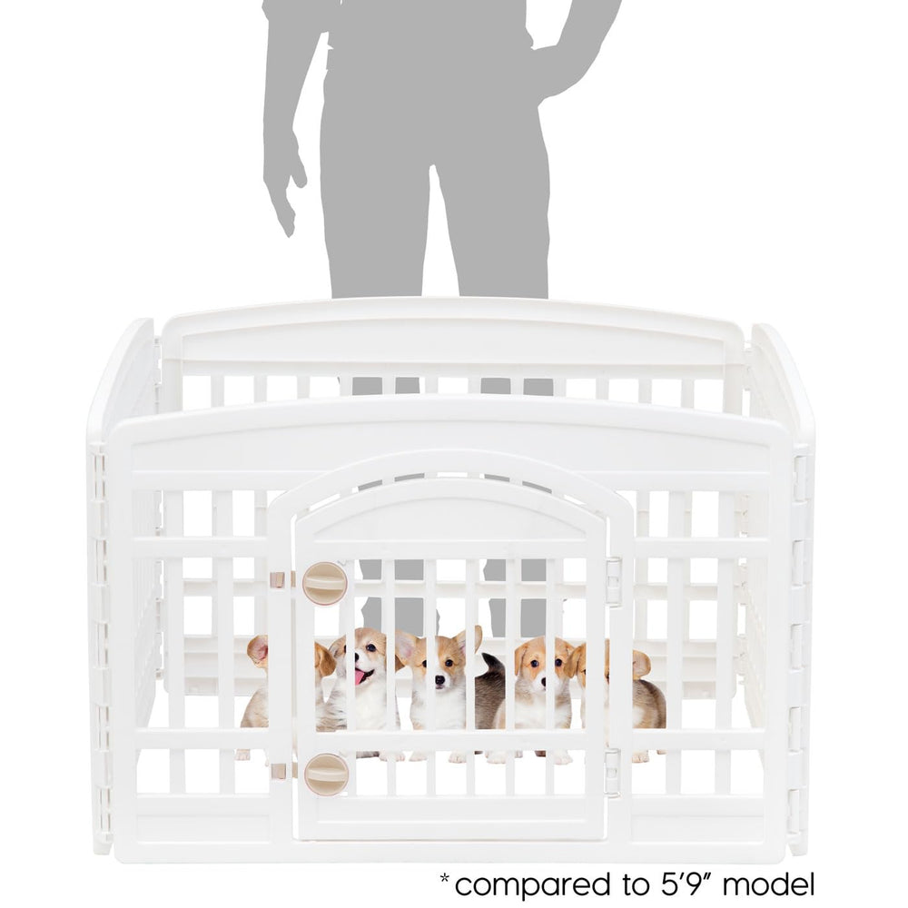 IRIS USA Playpen hauteur 24 pouces pour chiens petits et moyens.