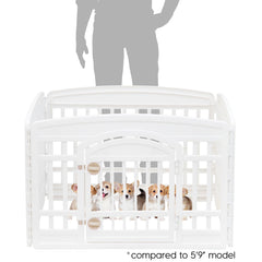 IRIS USA Playpen hauteur 24 pouces pour chiens petits et moyens.