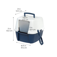Boîte IRIS USA: espace couvert pour plus de discrétion et propreté.