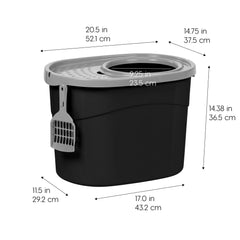 Système anti-odeur Iris USA avec couvercle fermé pour une pièce plus fraîche.