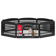 Parc Iris USA pour chien avec porte et cadre d extremité pour accès pratique