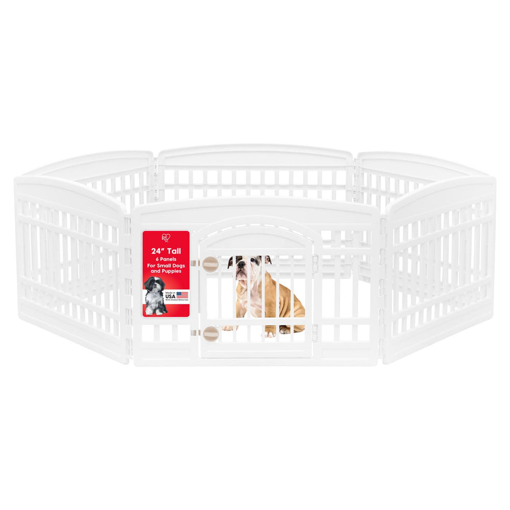 Parc chien IRIS USA avec porte pour un accès facile en intérieur.