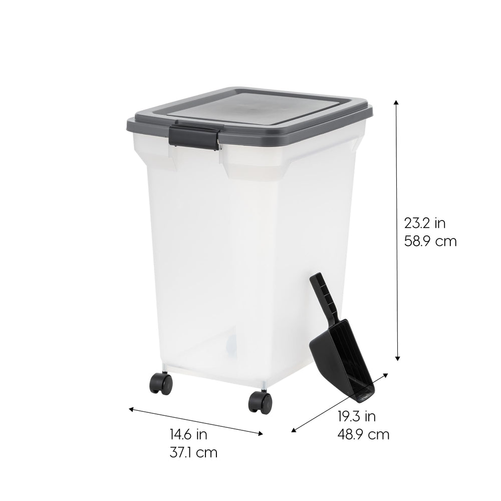 Roue amovible Iris USA facilitant le déplacement du conteneur