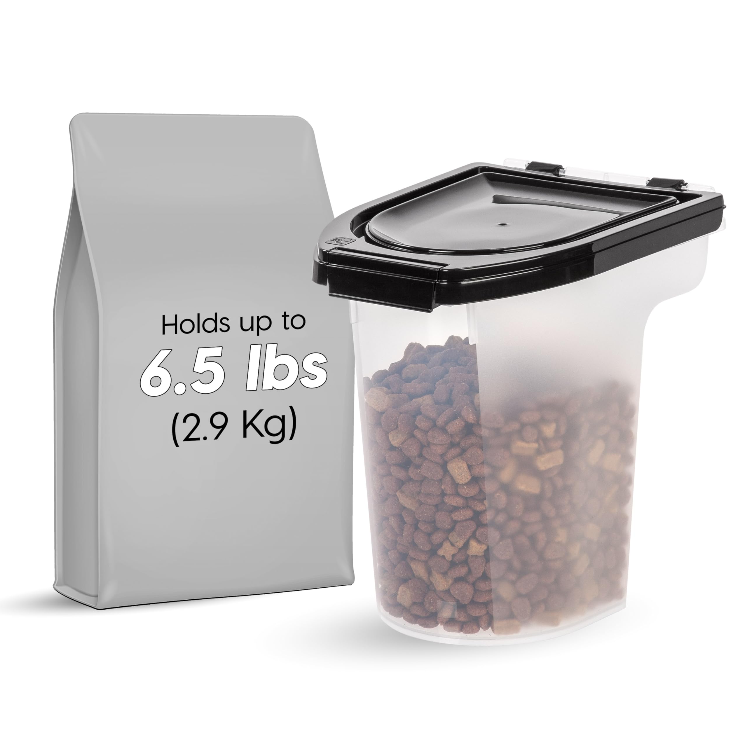 Bocal hermétique Iris WeatherPro pour nourriture de chat, contrôle de l’humidité.