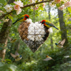 Irsnianianfa habitat-jardin-coeur-nid: espace sûr pour petits oiseaux.