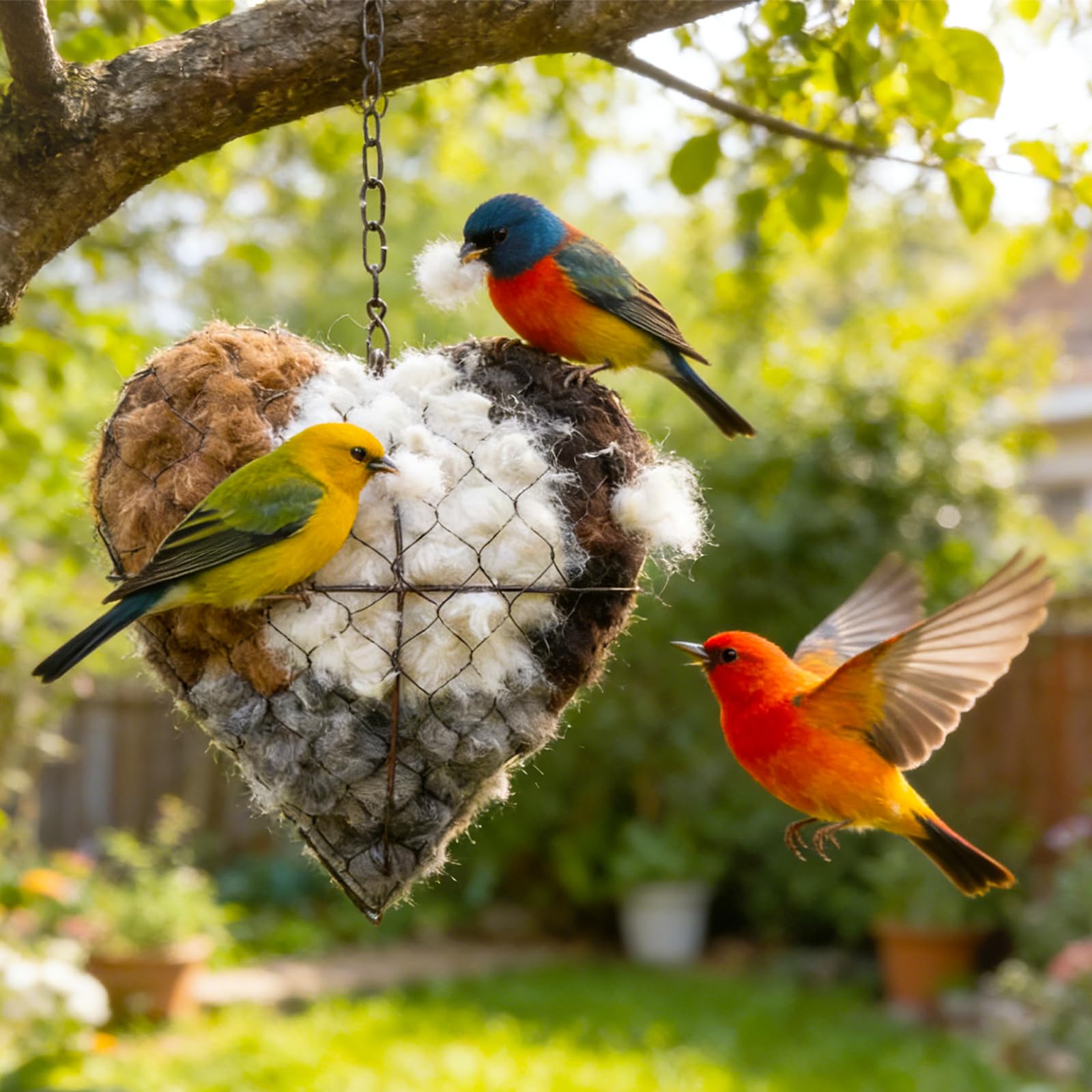 Irsnianianfa nid-coeur-accroche-exterieur: installation simple pour rempart naturel.