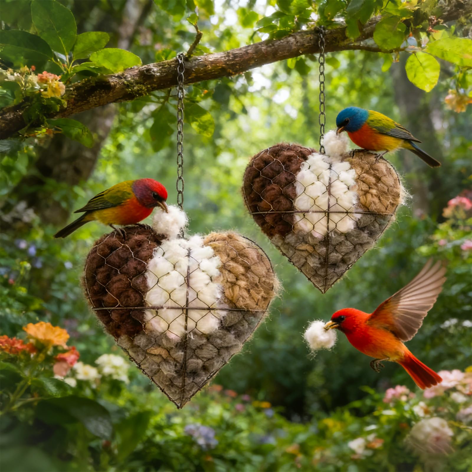 Irsnianianfa nid-coeur-jardin: habitat décoratif et refuge pratique.