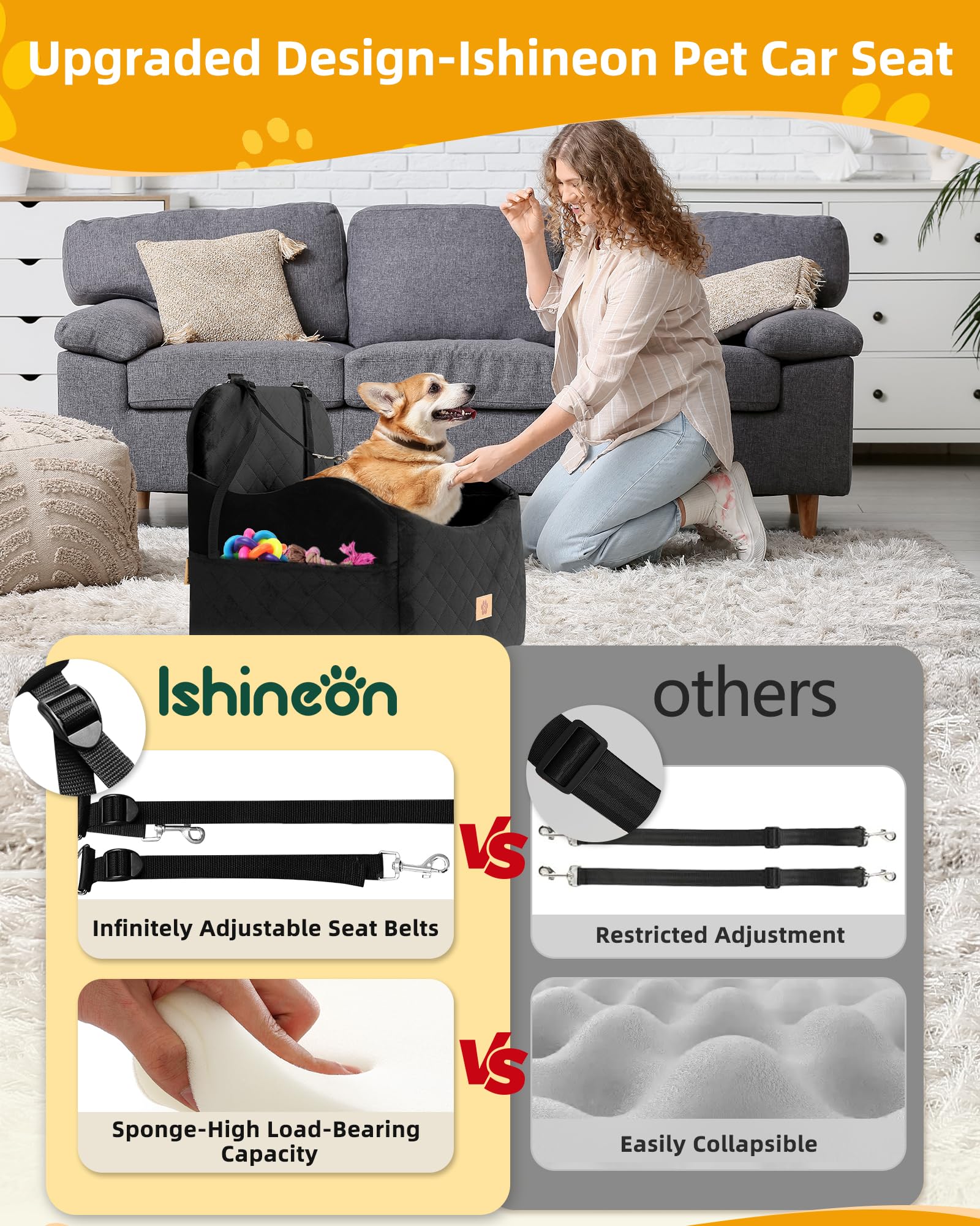 Dossier amovible et lavable pour une propreté durable.