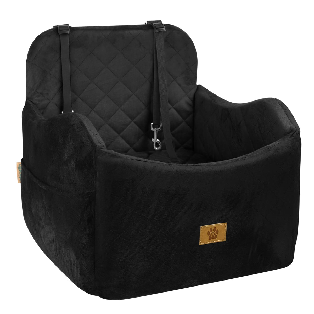 Ishineon siège-auto chien petit: mousse mémoire 30D pour un soutien confortable.