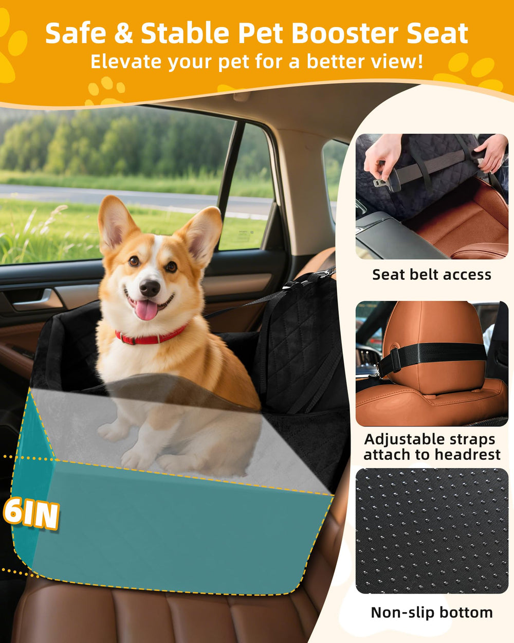 Dimensions 20x20x20 pouces, adaptées pour chiens petits et moyens.