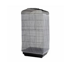 ISMARTENjupe cage en nylon, couvre plumes et graines pour cage d'oiseaux.