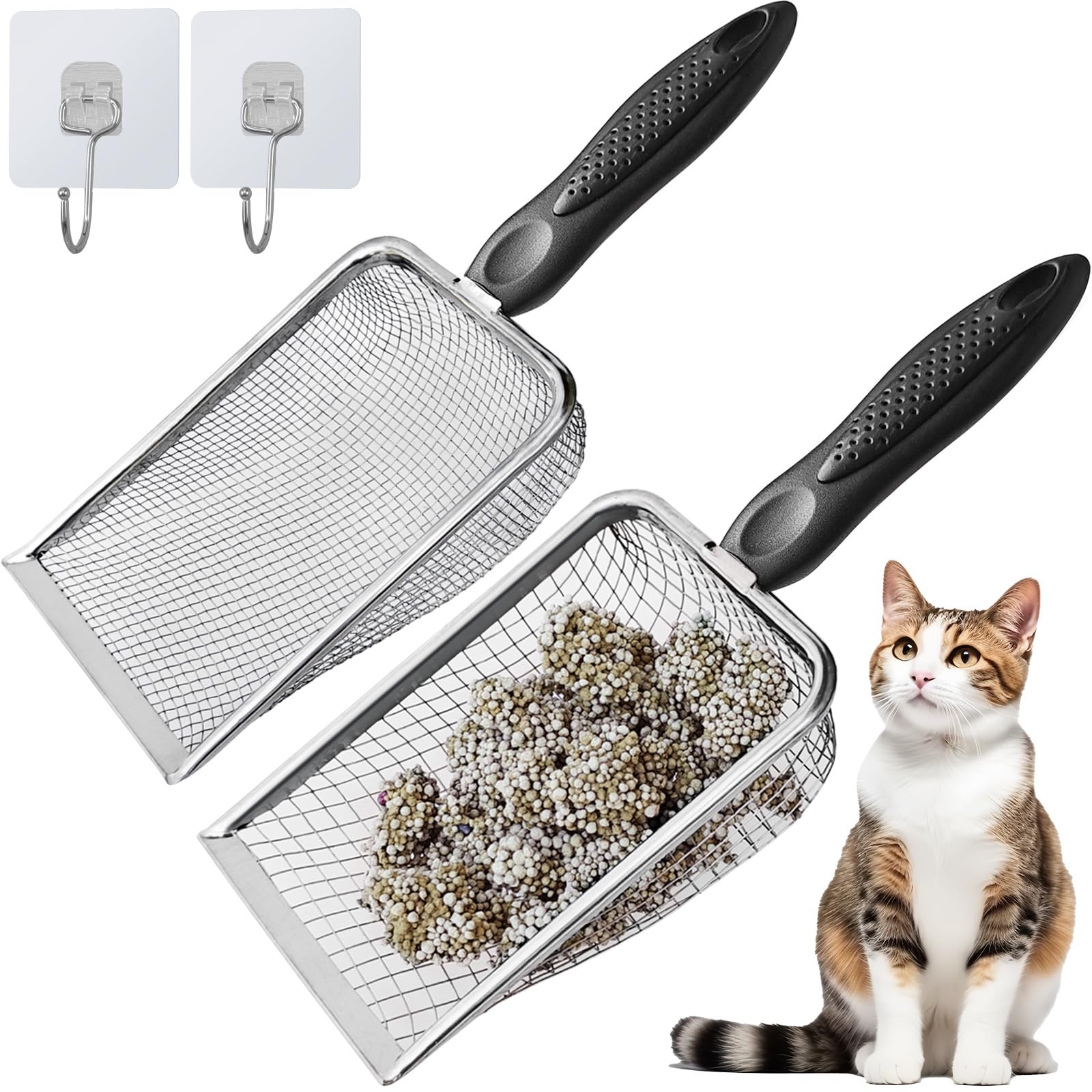 ISYOKE pelle-litiere-metal-anse: outil robuste et ergonomique pour litière.
