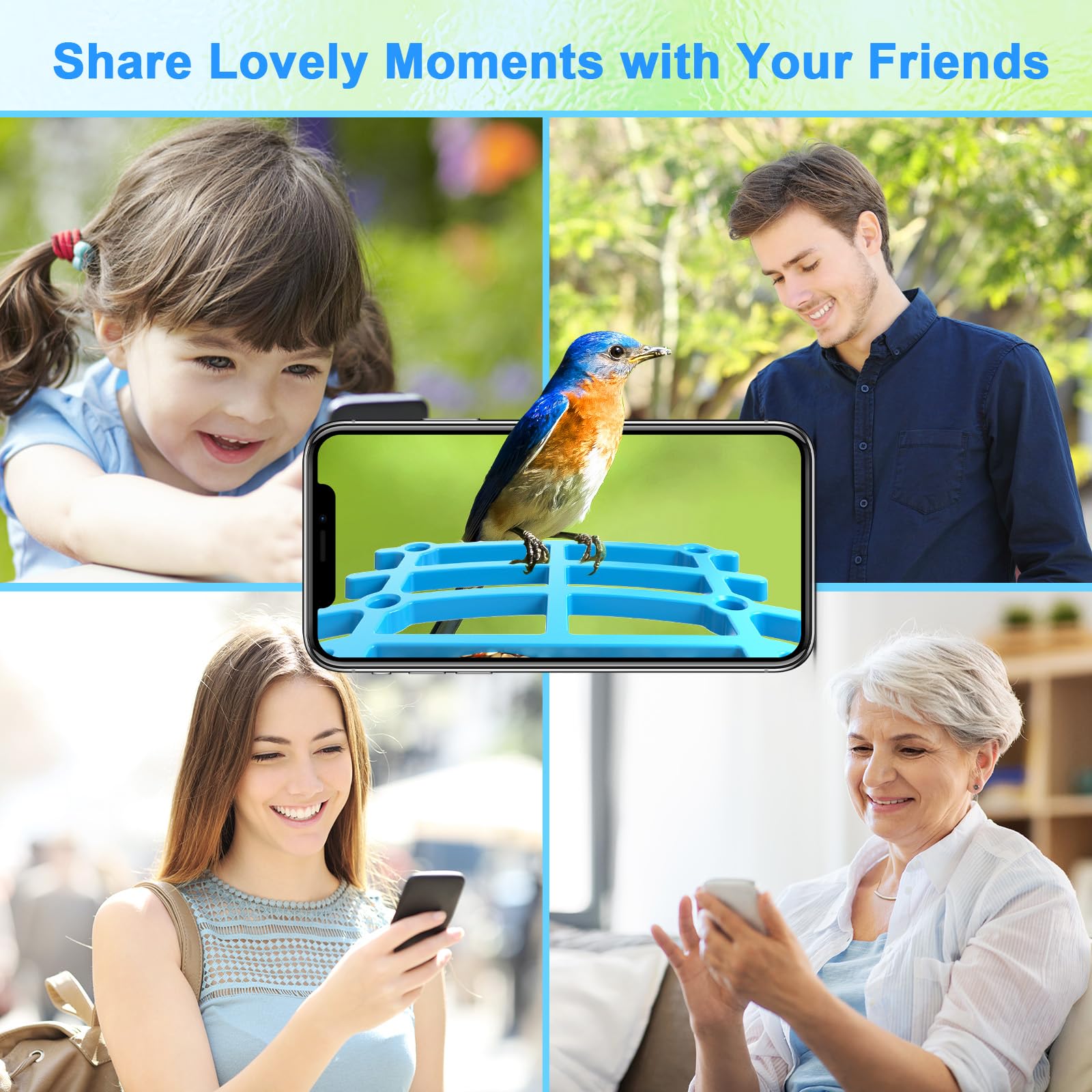 isYoung birdlover-share facilitant le partage instantané de photos et vidéos avec proches.