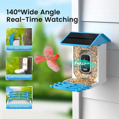 isYoung mangeoire-wifi-2-4ghz permet l'accès à l'app Birdlover et notifications.