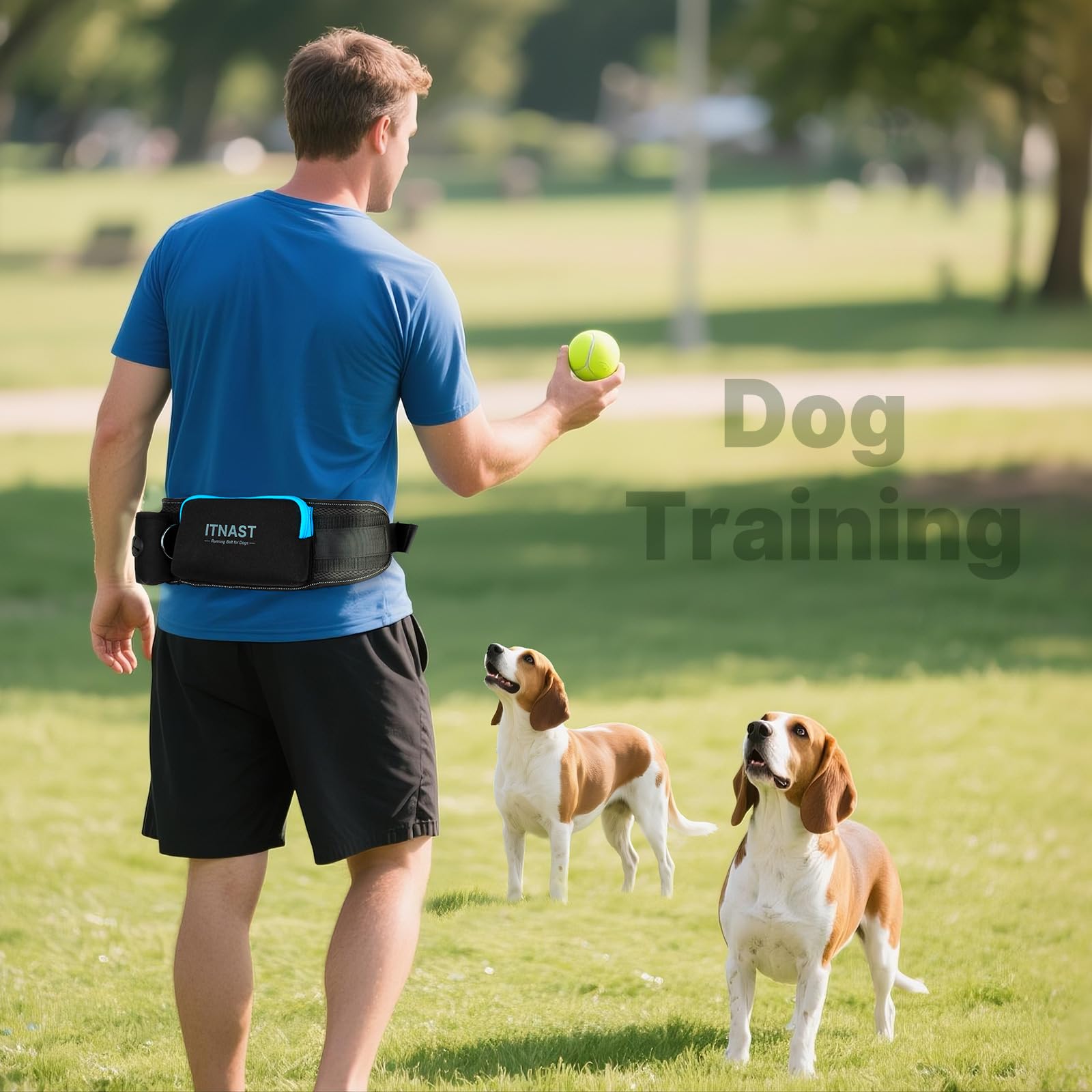 ITNAST Ceinture utilitaire avec poches pratiques pour friandises et téléphone.