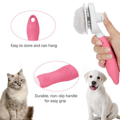 itPlus brosse slicker nettoyage en un clic – libère rapidement les poils après le brossage.