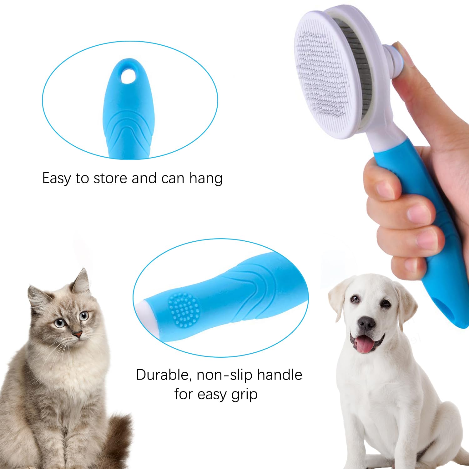 itPlus brosse soin pelage, efficace sur tous les types de poils.