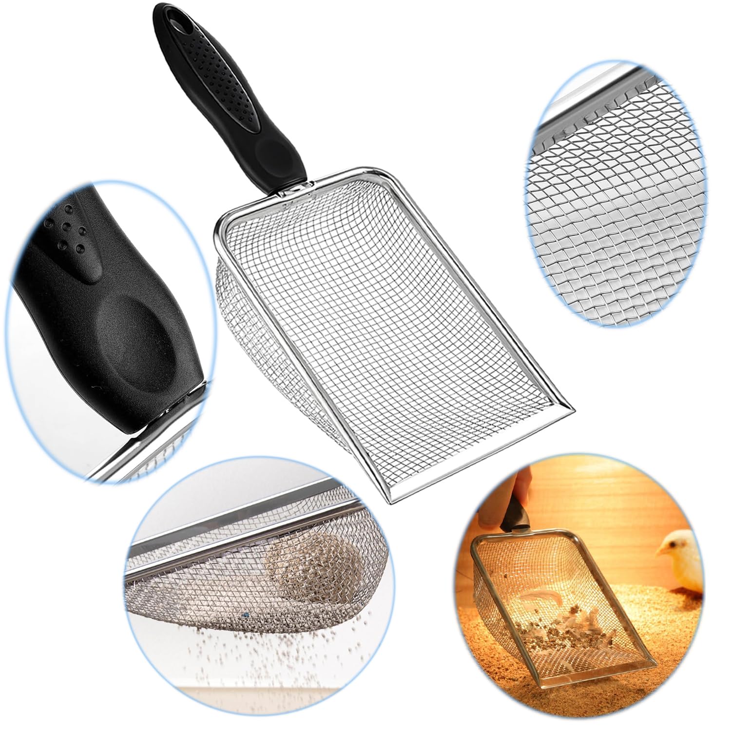 itPlus pelle-litiere-inox-usage-polyvalent : adaptée à toutes les litières et habitats