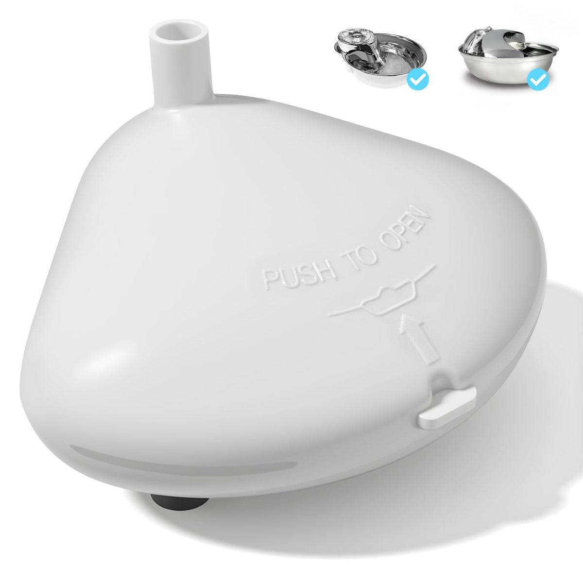 ITSCUTE boîtier-filtre-eau chat et chien en inox, sécurité et durabilité.