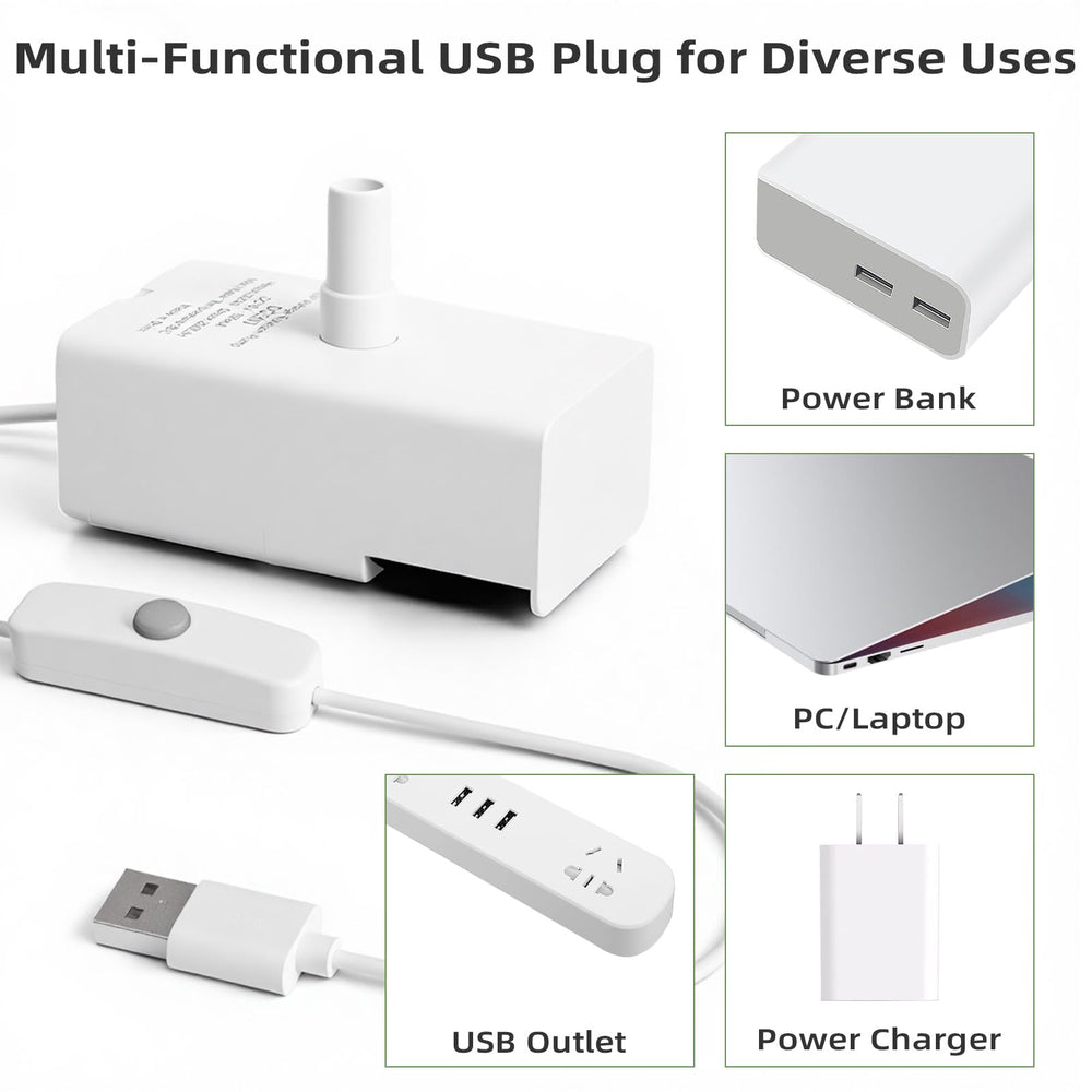 ITSCUTE D443 pompe USB, alimentation flexible et pratique.
