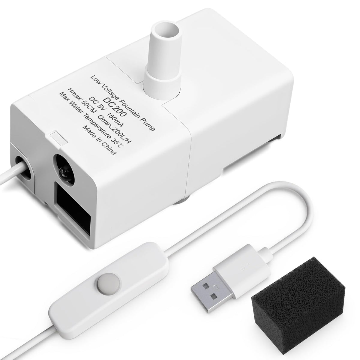 ITSCUTE D443 pompe de remplacement pour fontaine animale, installation simple et fiable.