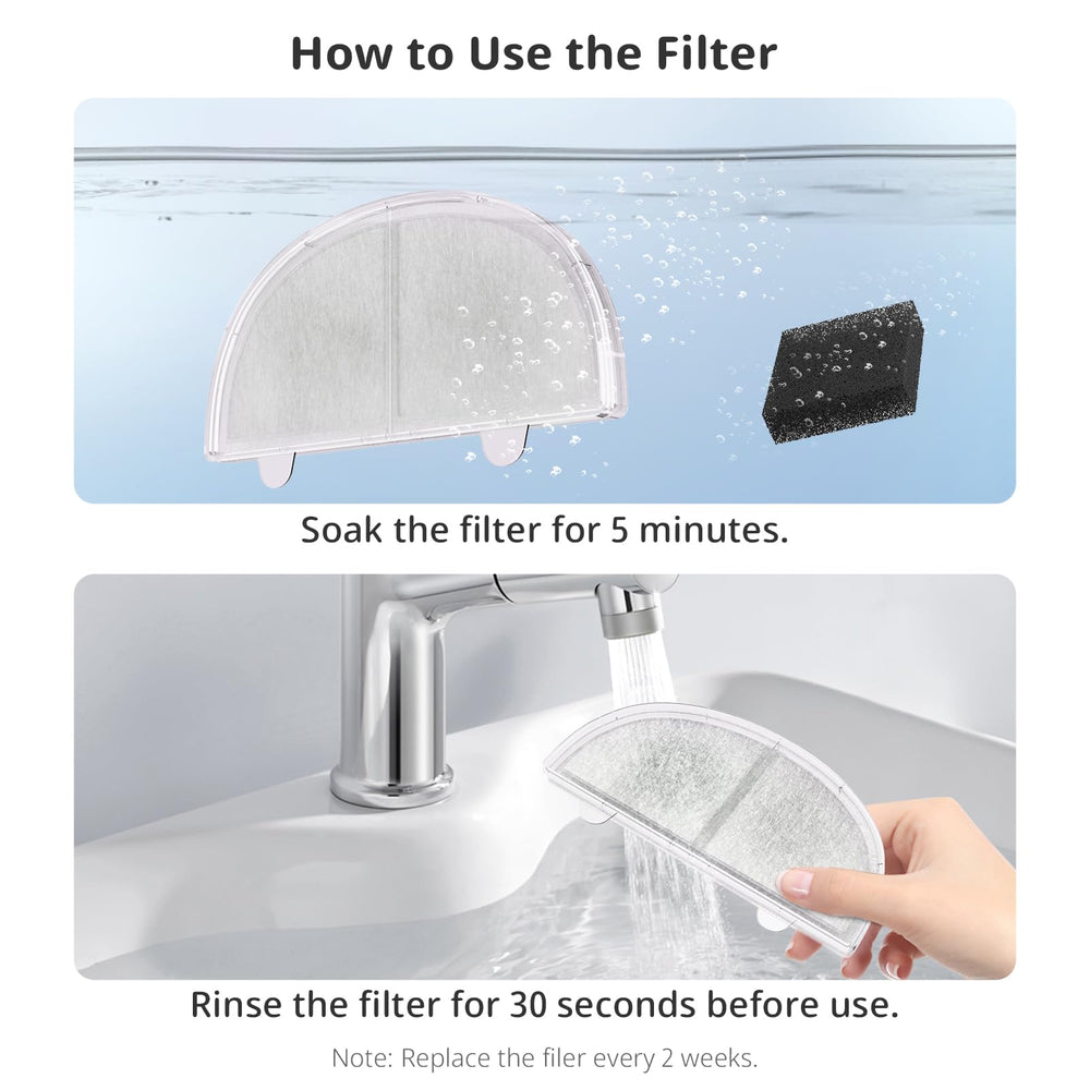 ITSCUTE filtre-triple-couche-fontaine-chat; réduction des débris et cheveux