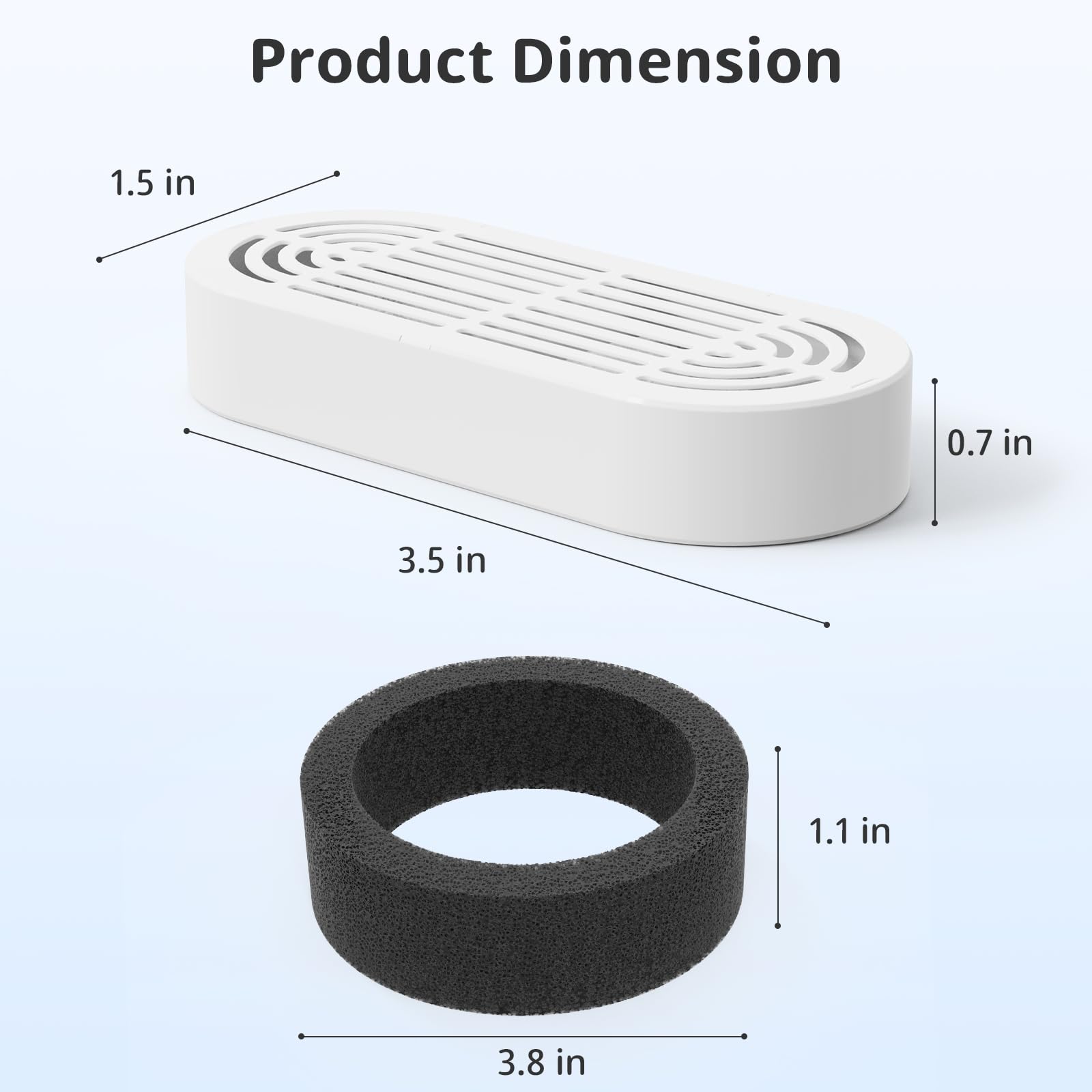 ITSCUTE pré-filtre éponge haute densité pour pompe, capture particules fines.