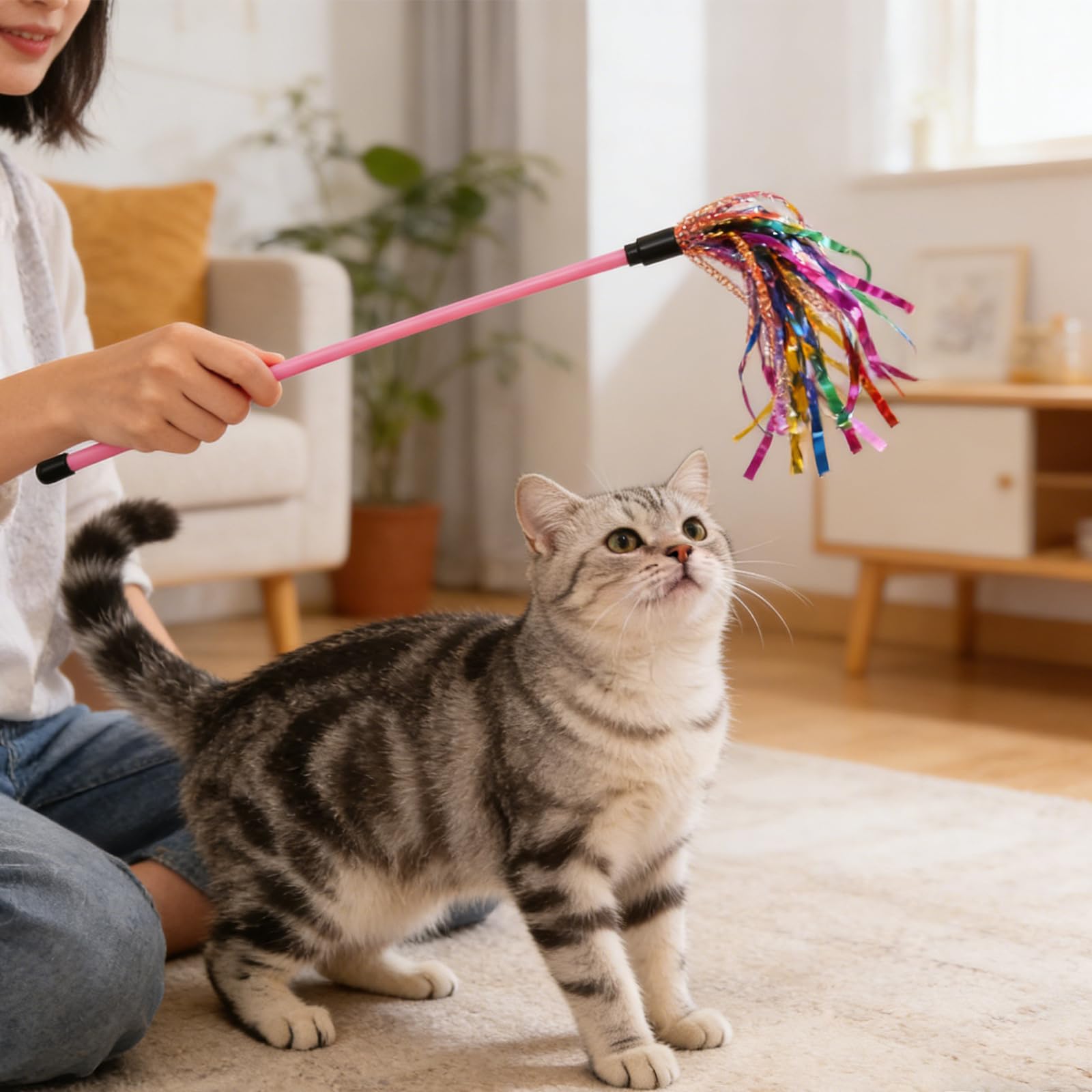 IUHKBH usage interieur jouet chat idéal pour sessions ludiques et exercice léger