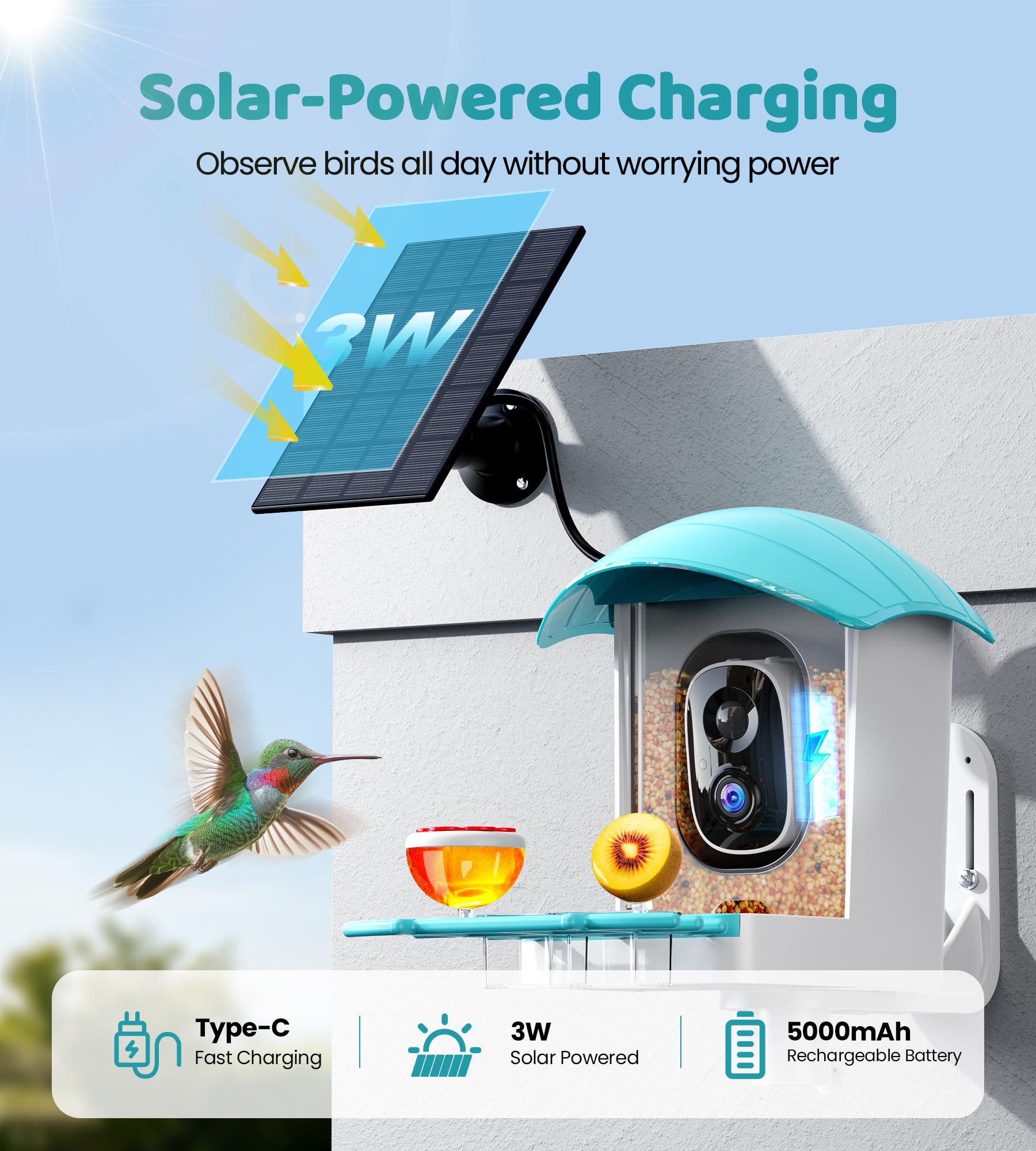 IUUZEUL batterie-5000mah, alimentation fiable et autonomie.