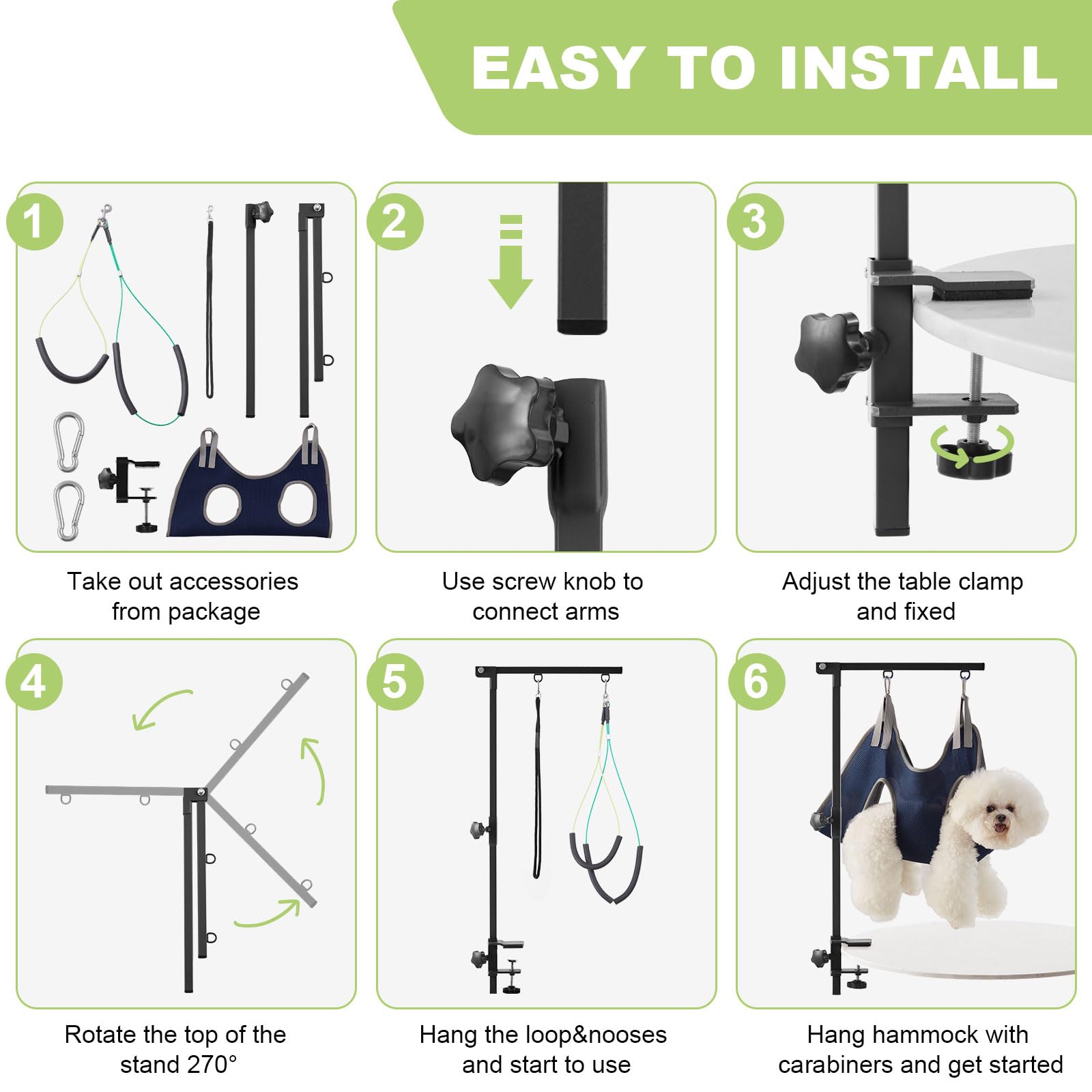 IVEKEN pliage facile – rangement compact après toilettage.