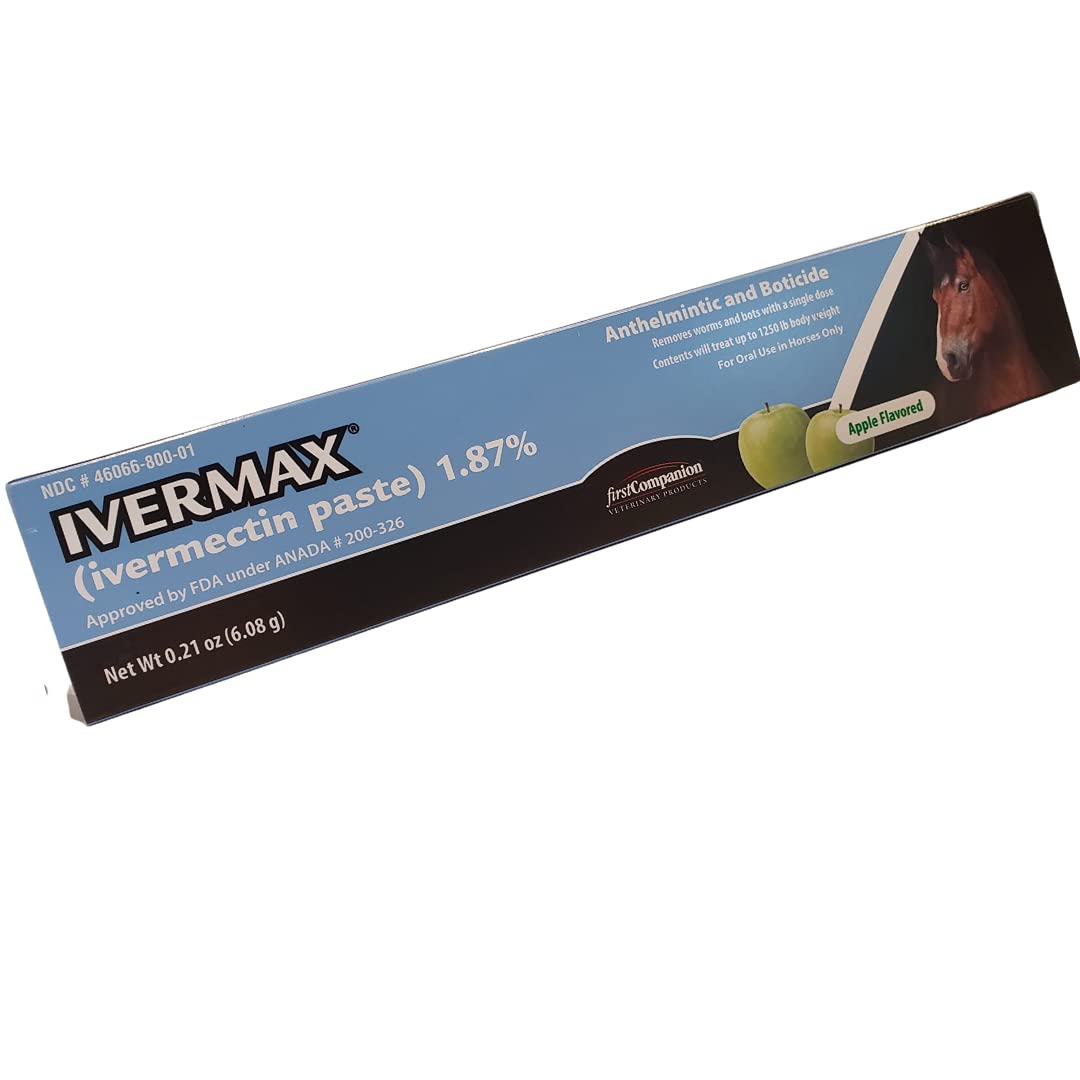Étiquette goût pomme Ivermax pour usage fluide