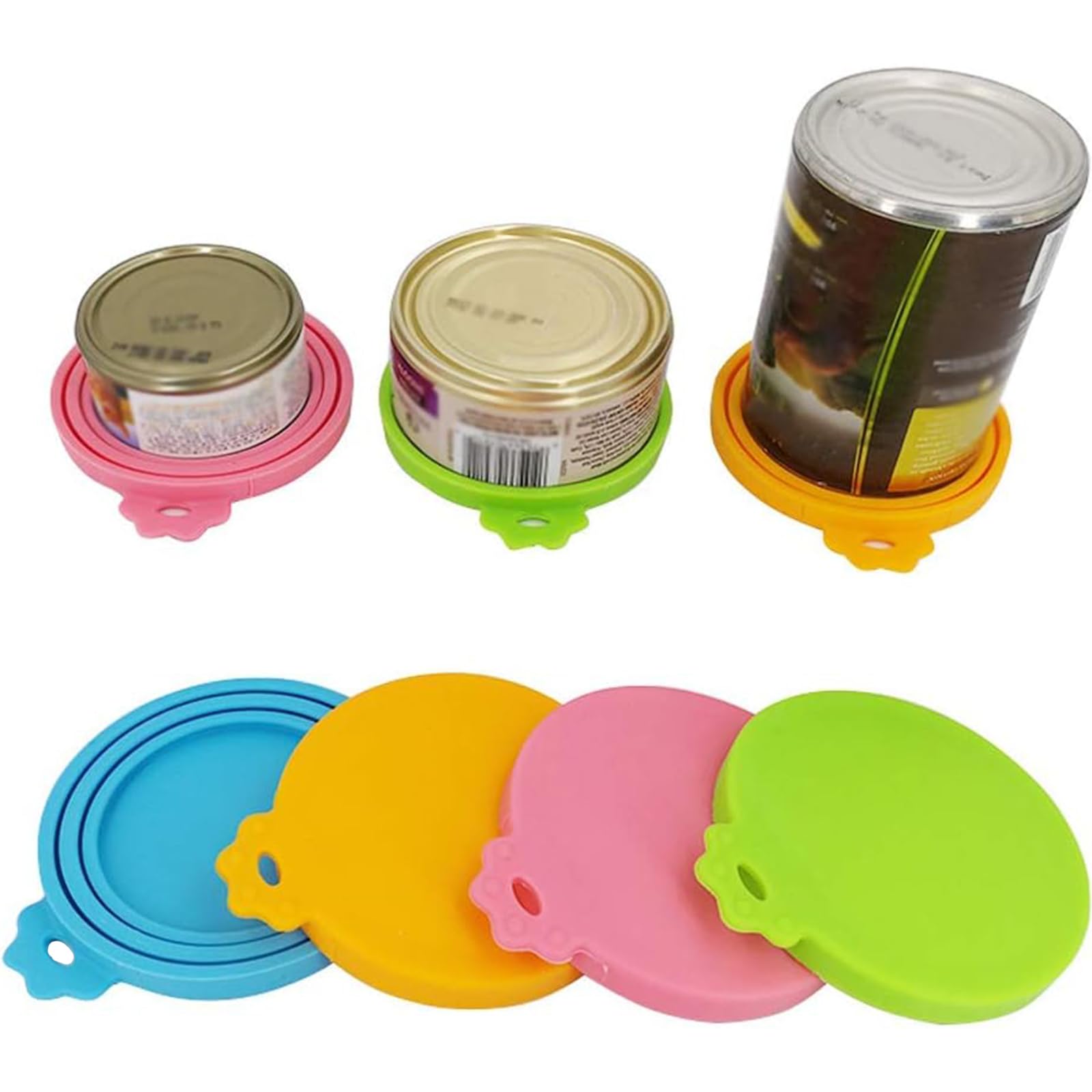 Couvercle silicone IVIA PET avec languette pratique pour poser et retirer rapidement.