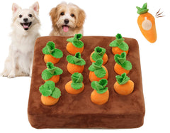 IVVIQQ carotte siffante et tapis d'exploration pour chien, stimulation ludique.