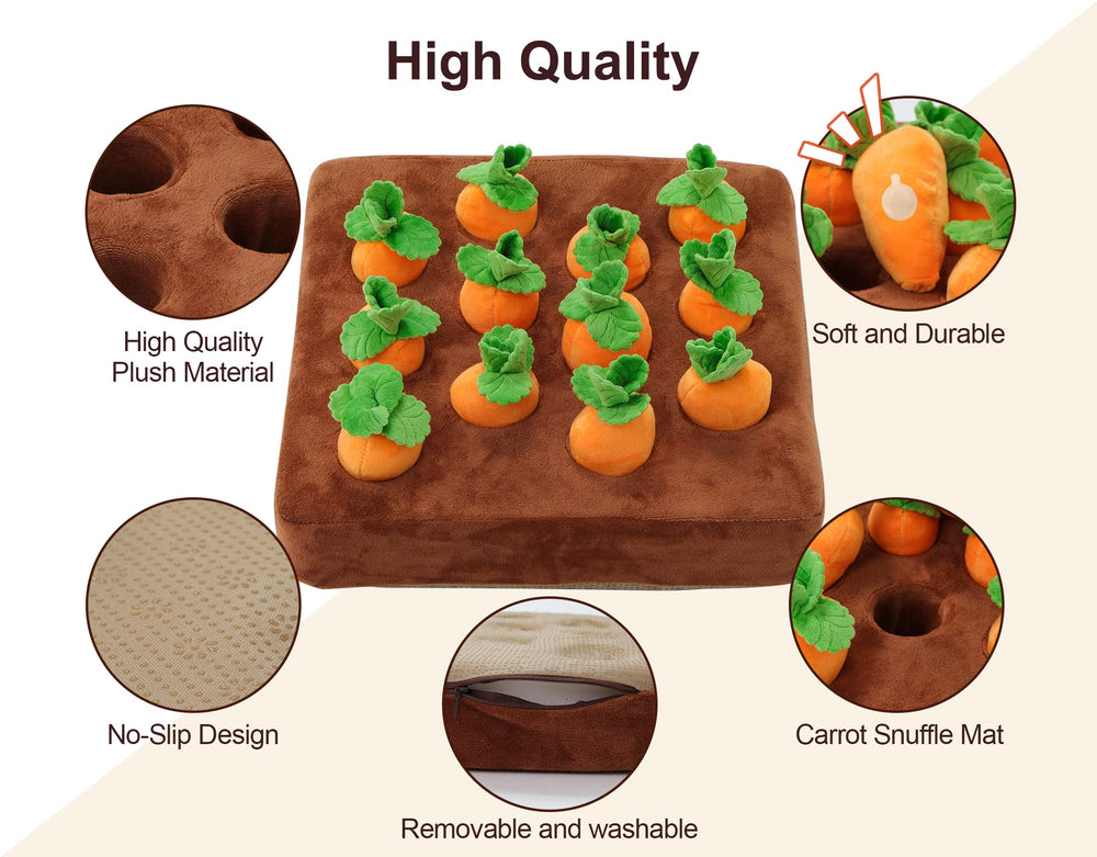 IVVIQQ tapis d'exploration olfactive et carotte, caches nourriture pour chien.