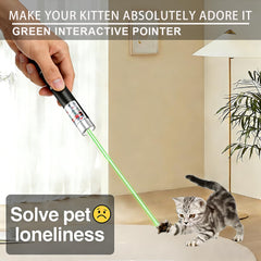 IVVTRYI laser chat vert—stimulation et activité physique pour animaux.
